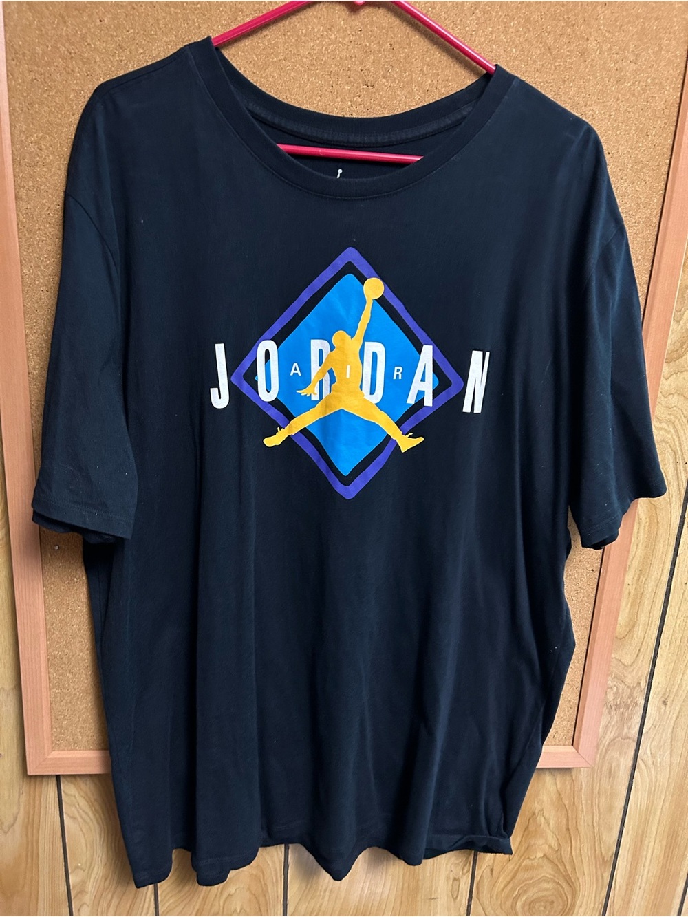 Jordan Black Tee with White Jumpman Label